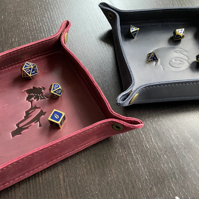 Leather tray